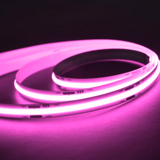 Striscia LED COB RGB modificabile 12V CCT Csp personalizzata Dotsfree